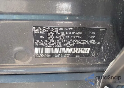 2019 Toyota Rav4 Hybrid Xse из США, поврежденный, VIN JTMEWRFV2KJ011185